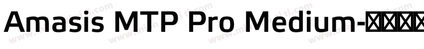 Amasis MTP Pro Medium字体转换